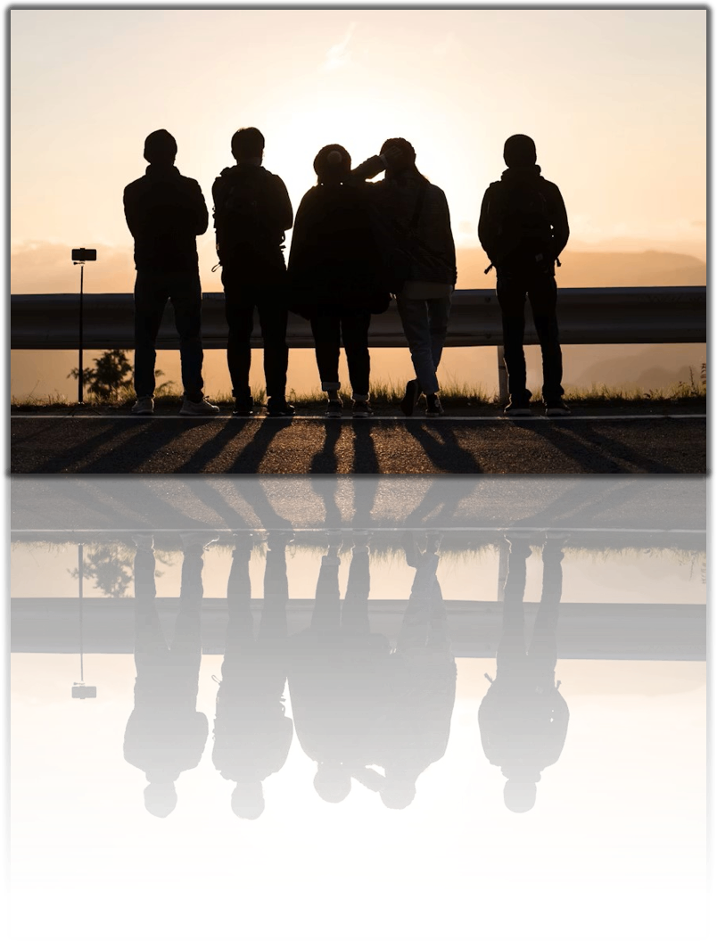 Group of youth supported by Living A.M.E.N.D.S